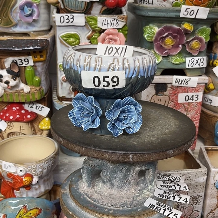 粗陶材质多肉花盆