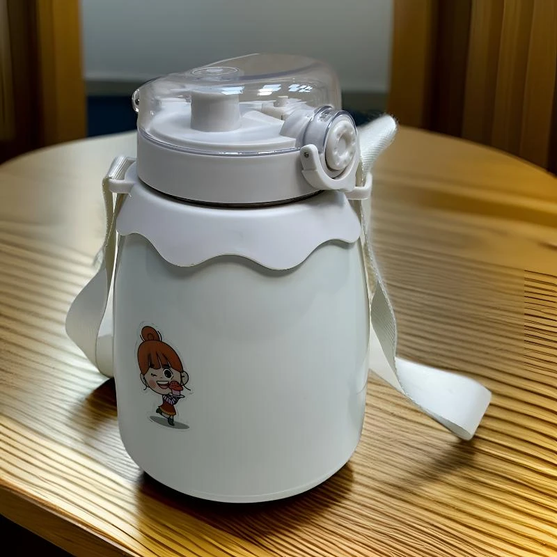 【粉丝福利】便携大容量双饮大肚杯1000mL斜挎手提双层保温