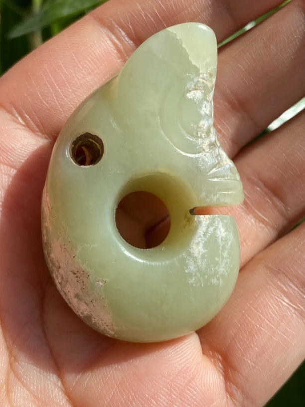 河磨奇石猪龙型件