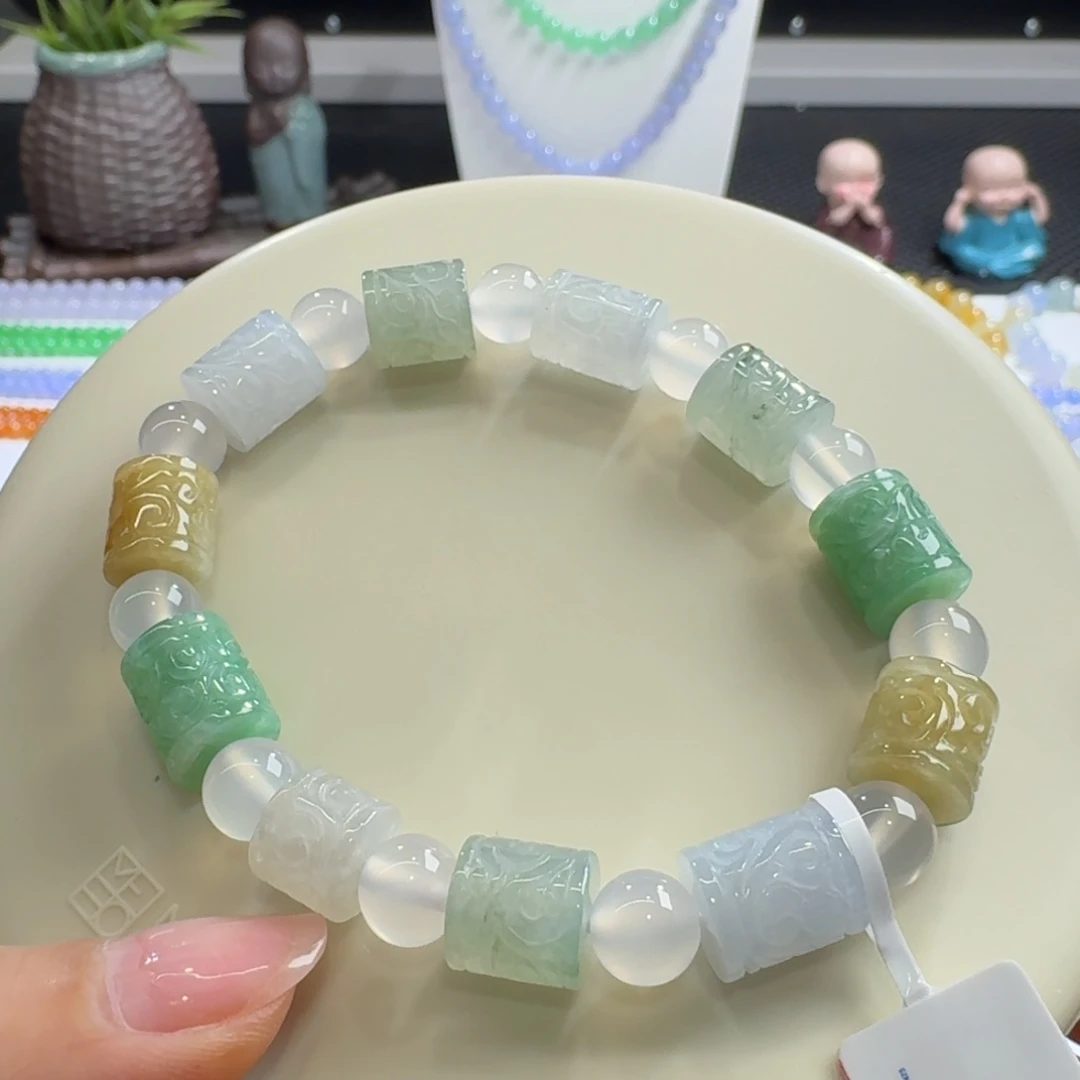 未镶嵌手链翡翠福利款祥云多宝单圈