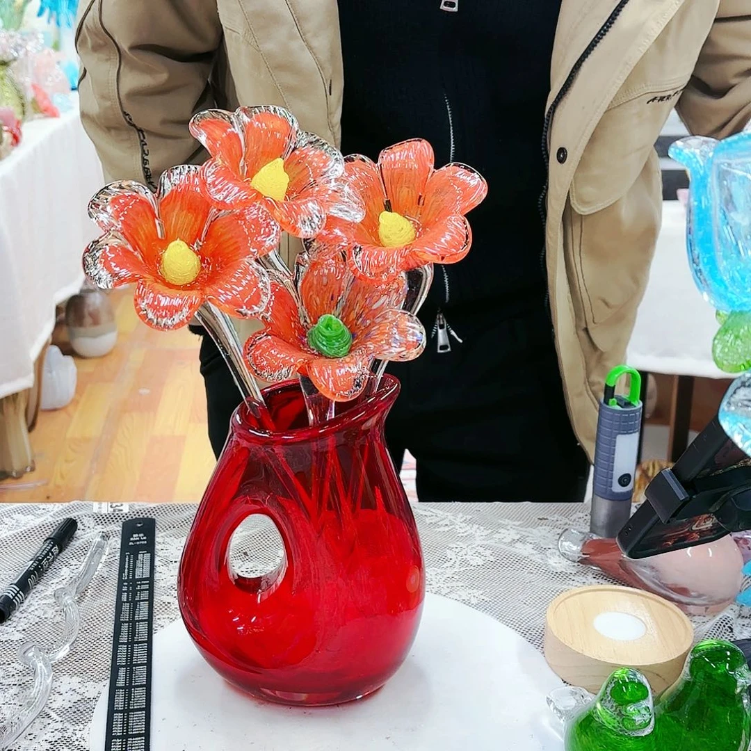 福利不退不换琉璃花瓶艺术品