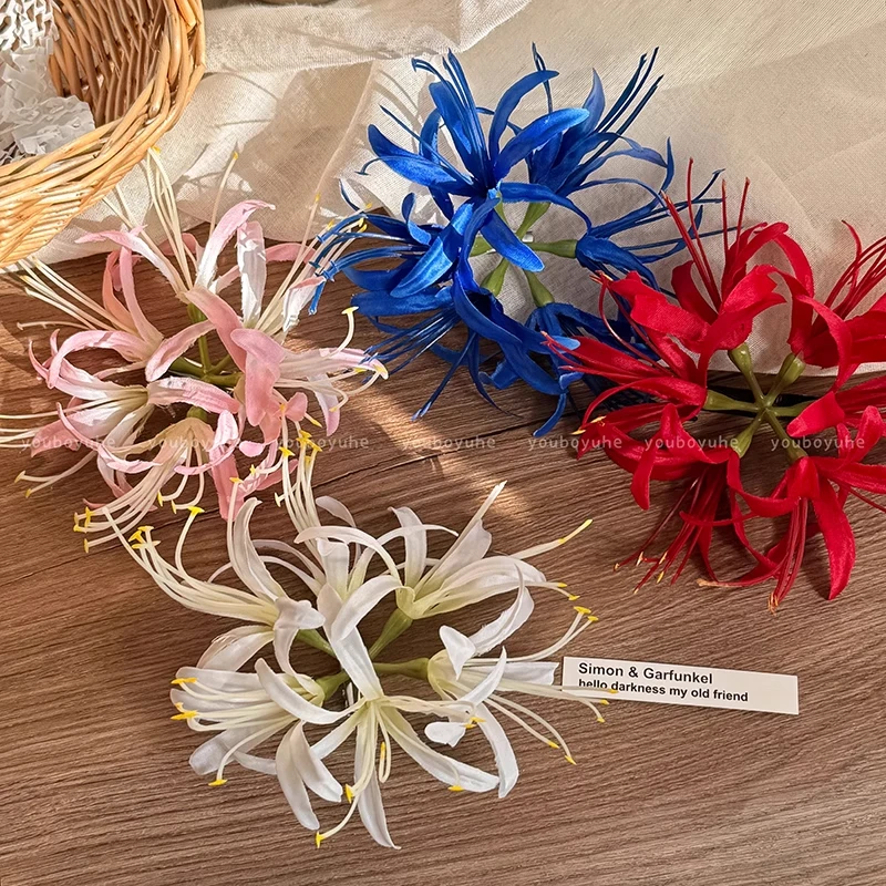 巨出片！新中式彼岸花发夹女森系超仙侧边刘海夹头饰2025新款发饰