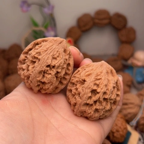 吊坠文玩核桃野生无名对歪全品40