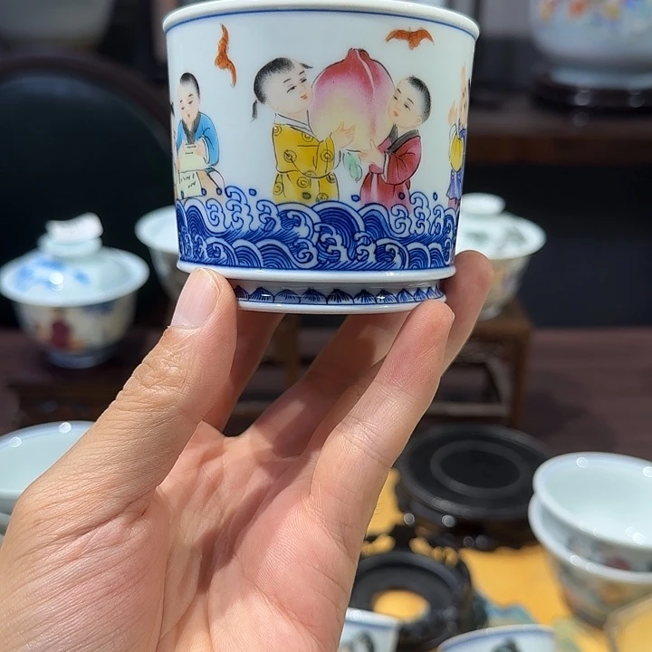 喜***宁景德镇陶瓷手绘作品