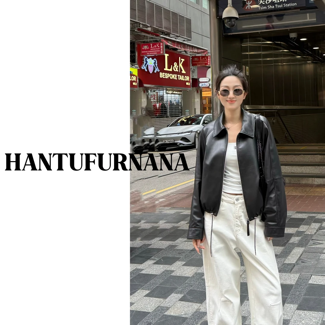 【娜姐】『率性自我』极简感轻奢绵羊皮皮衣外套MG829