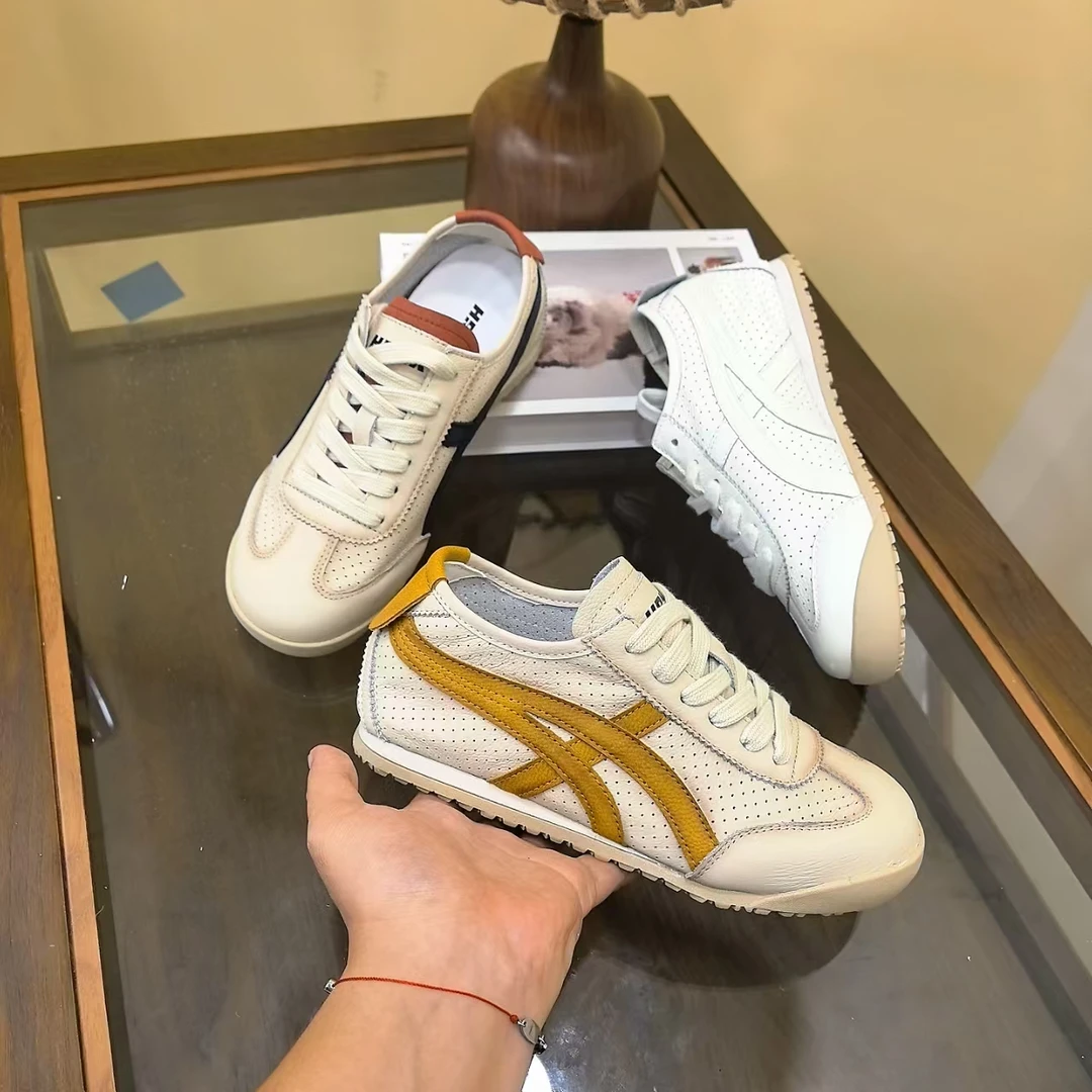 【真牛皮头层皮】3.5公分内增高小白鞋板鞋夏季镂空德训时尚休闲鞋