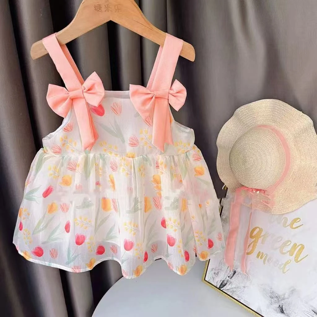 E26（大米家）女童夏季无袖吊带裙