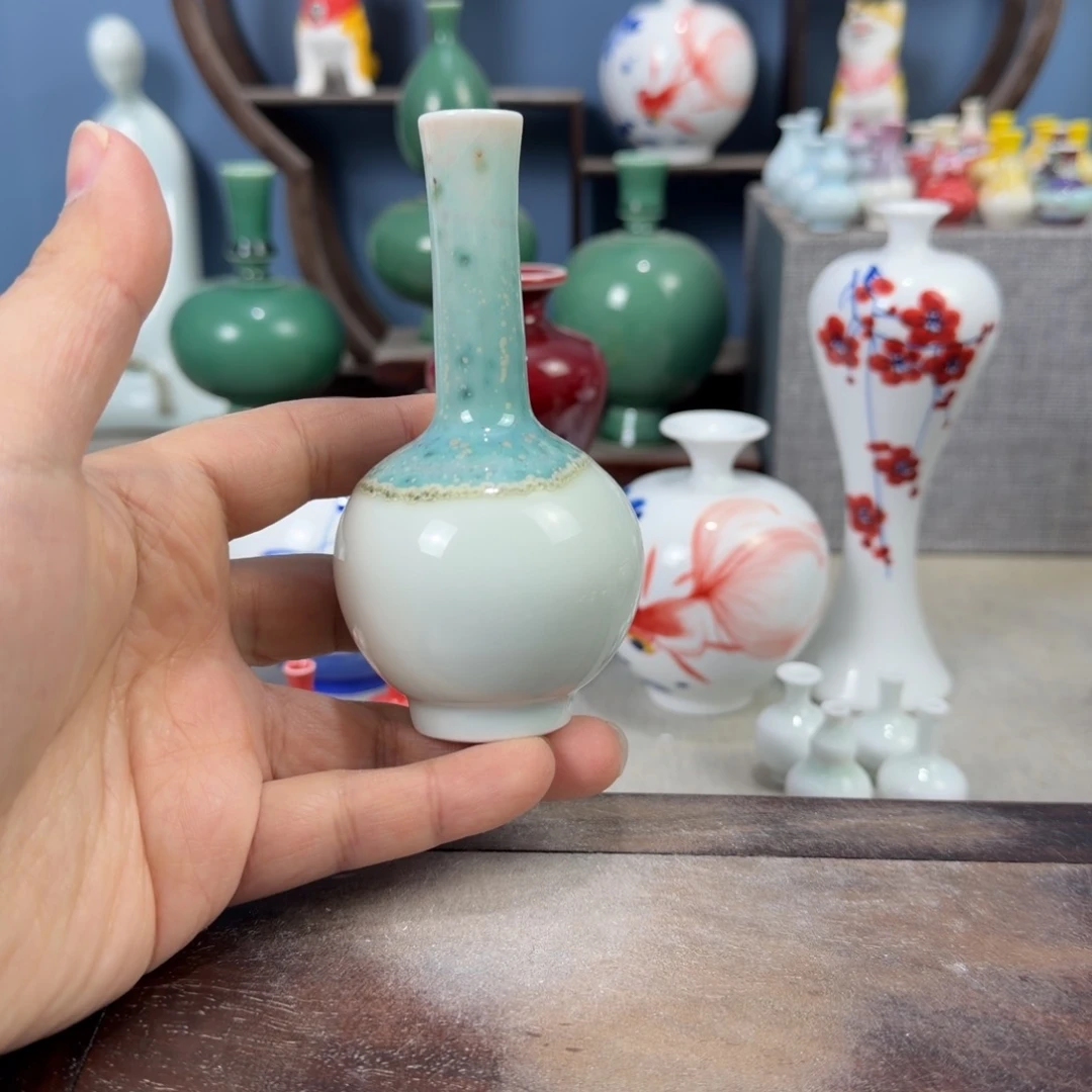 陶瓷手工小花器摆件