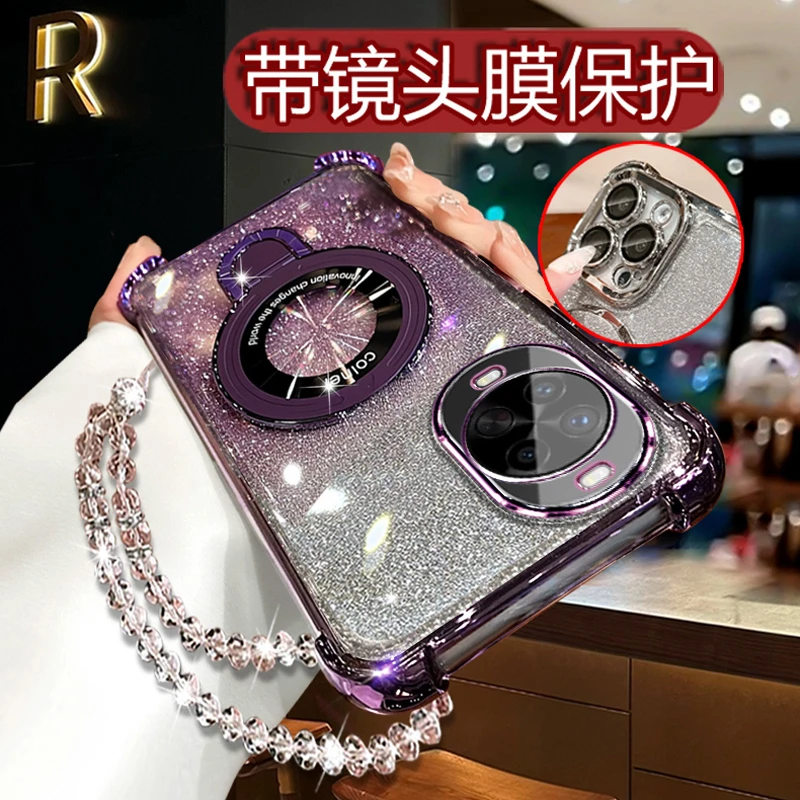 适用华为nova14手机壳5g女款nowa镜头全包nove14带支架TLR-AL00套