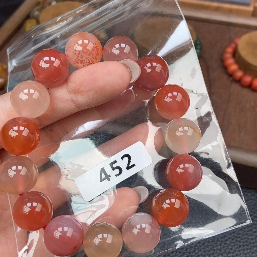 南红玛瑙未镶嵌手链
