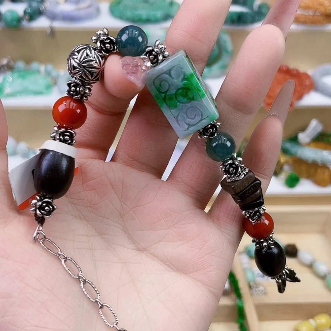 翡翠未镶嵌手链手链