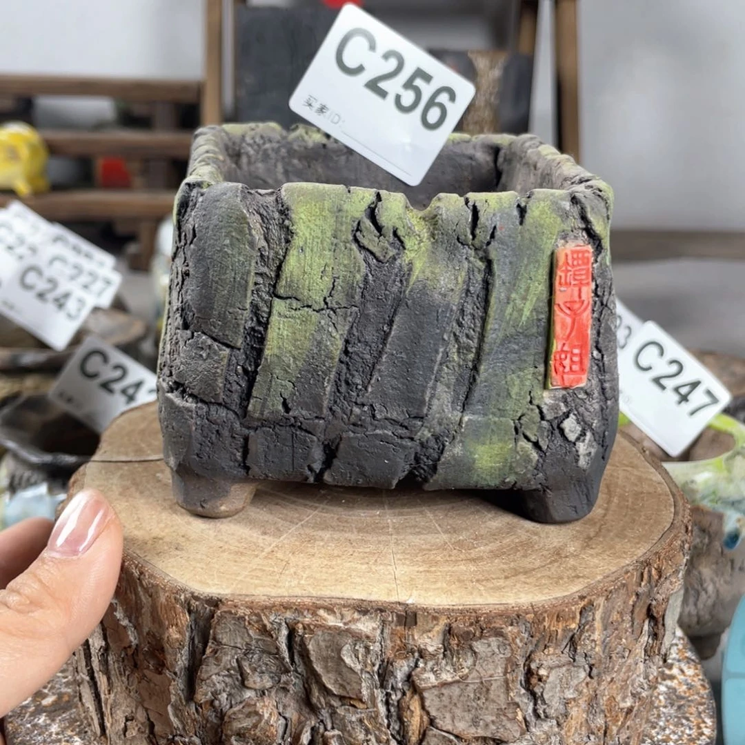 紫砂花盆岁月大方 内口7