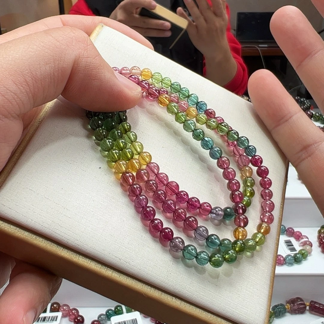 碧玺手串未镶嵌4.8mmmmmmmmmm