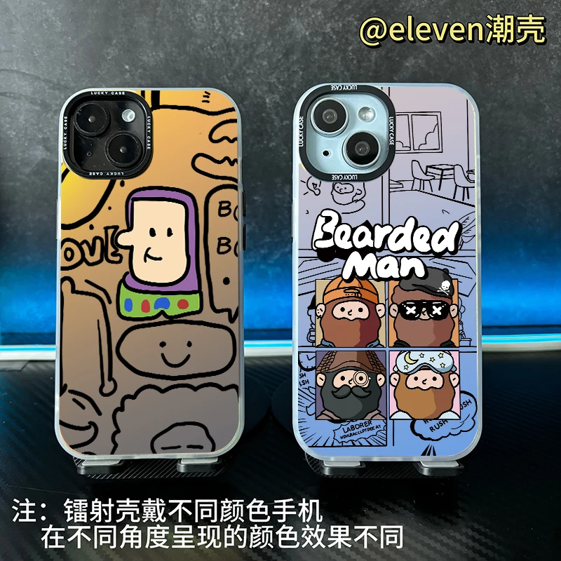 巴斯光年-【镭射壳】软包硬背手机壳男适用于苹果17/vivo /oppo小米