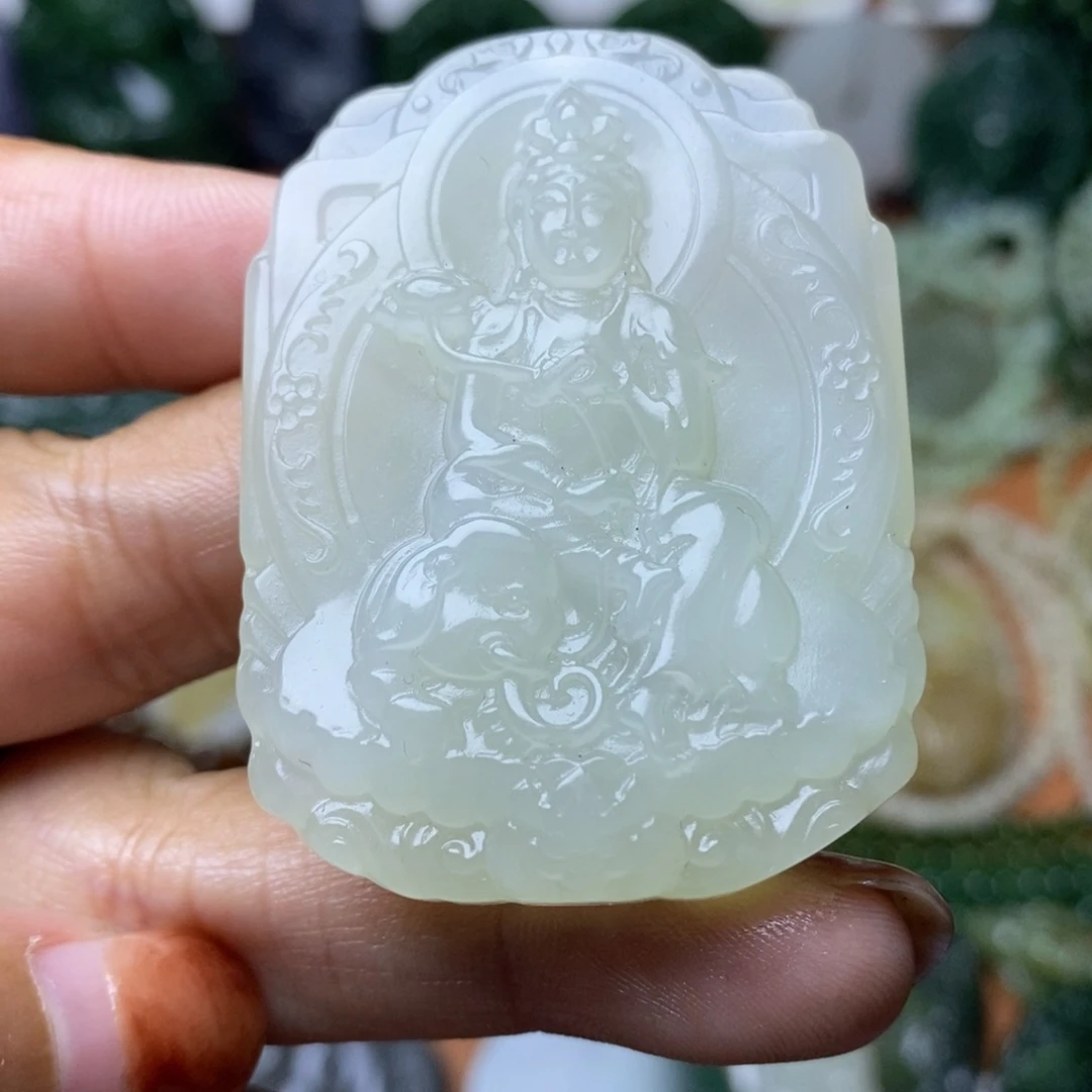 和田玉未镶嵌颈饰