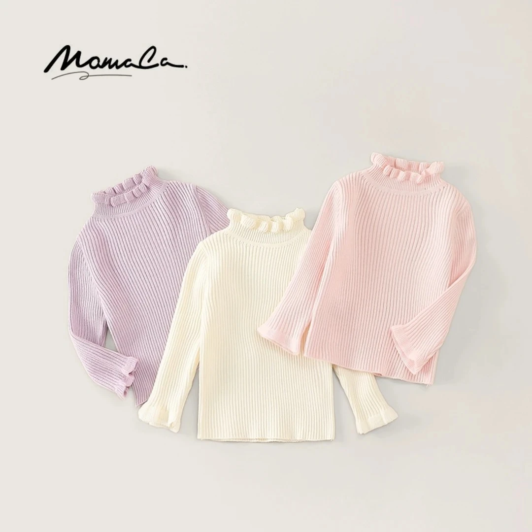 MOMOCO冬季女童时尚新款打底毛衣套头洋气77830230047&8&9
