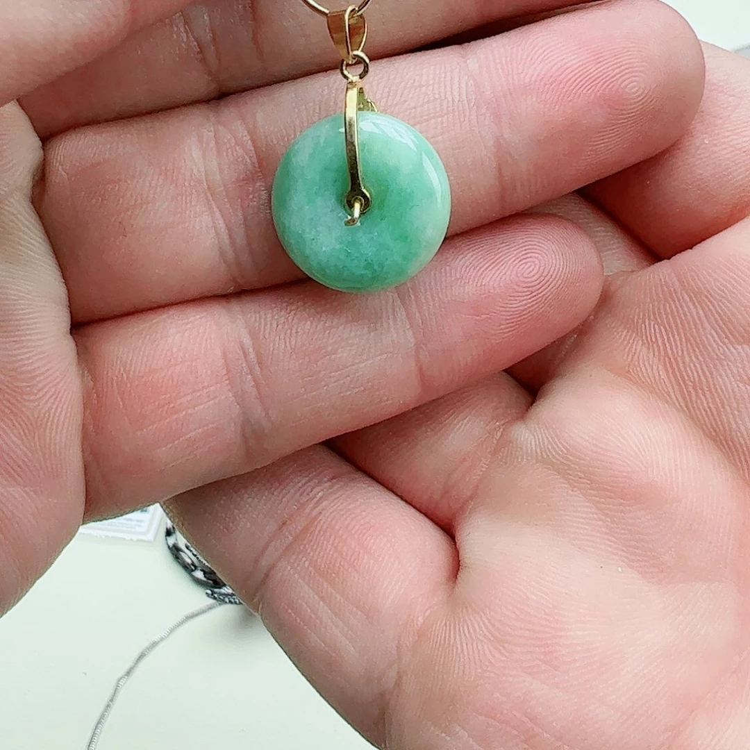 翡翠吊坠(赠链)银S925镶嵌