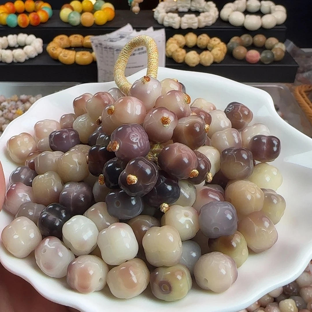 手串菩提根/象牙果卡13多肉葡萄柿柿如意20颗