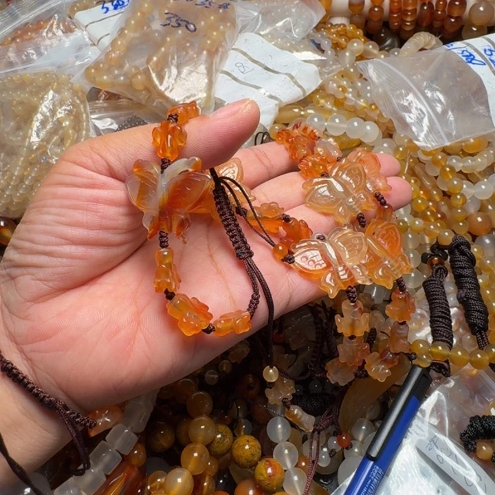 玛瑙/玉髓颈饰合金泥*007