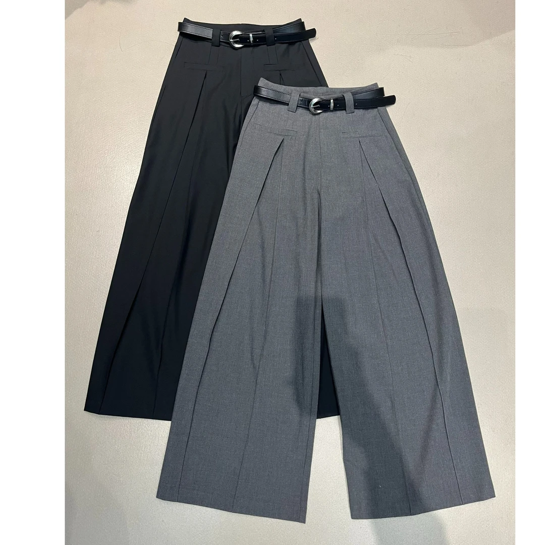 十三行7c-福秒直筒西装阔腿裤#33020