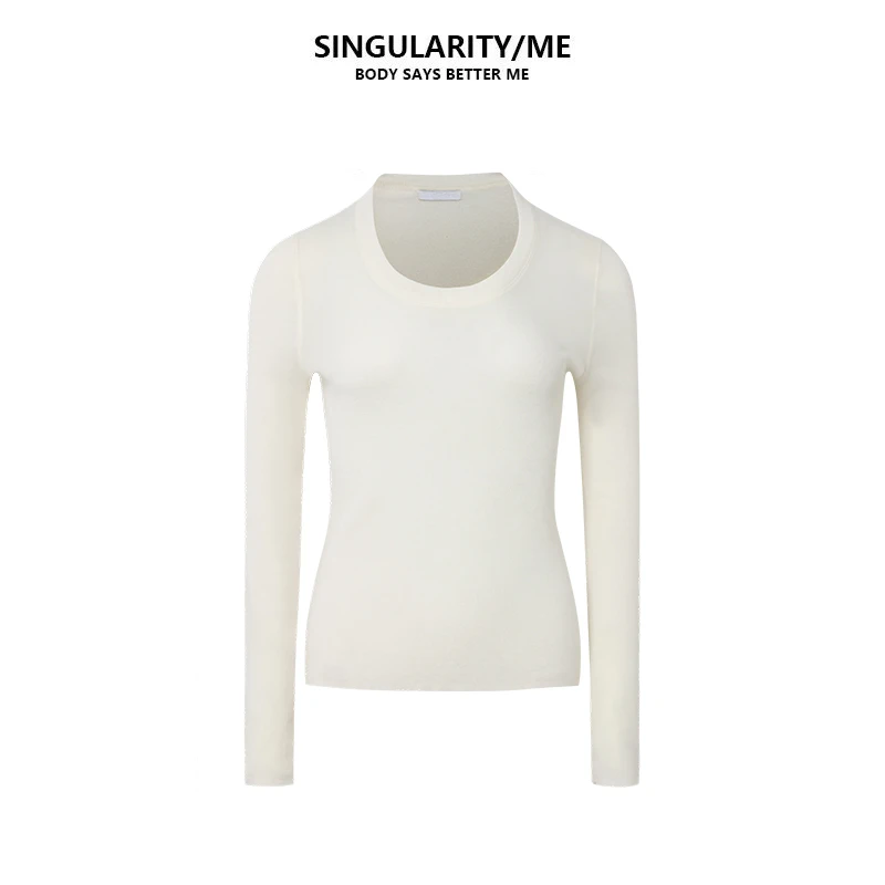 Singularity Me 10A 86201 基础刚需百搭U领针织衫长袖打底衫上衣