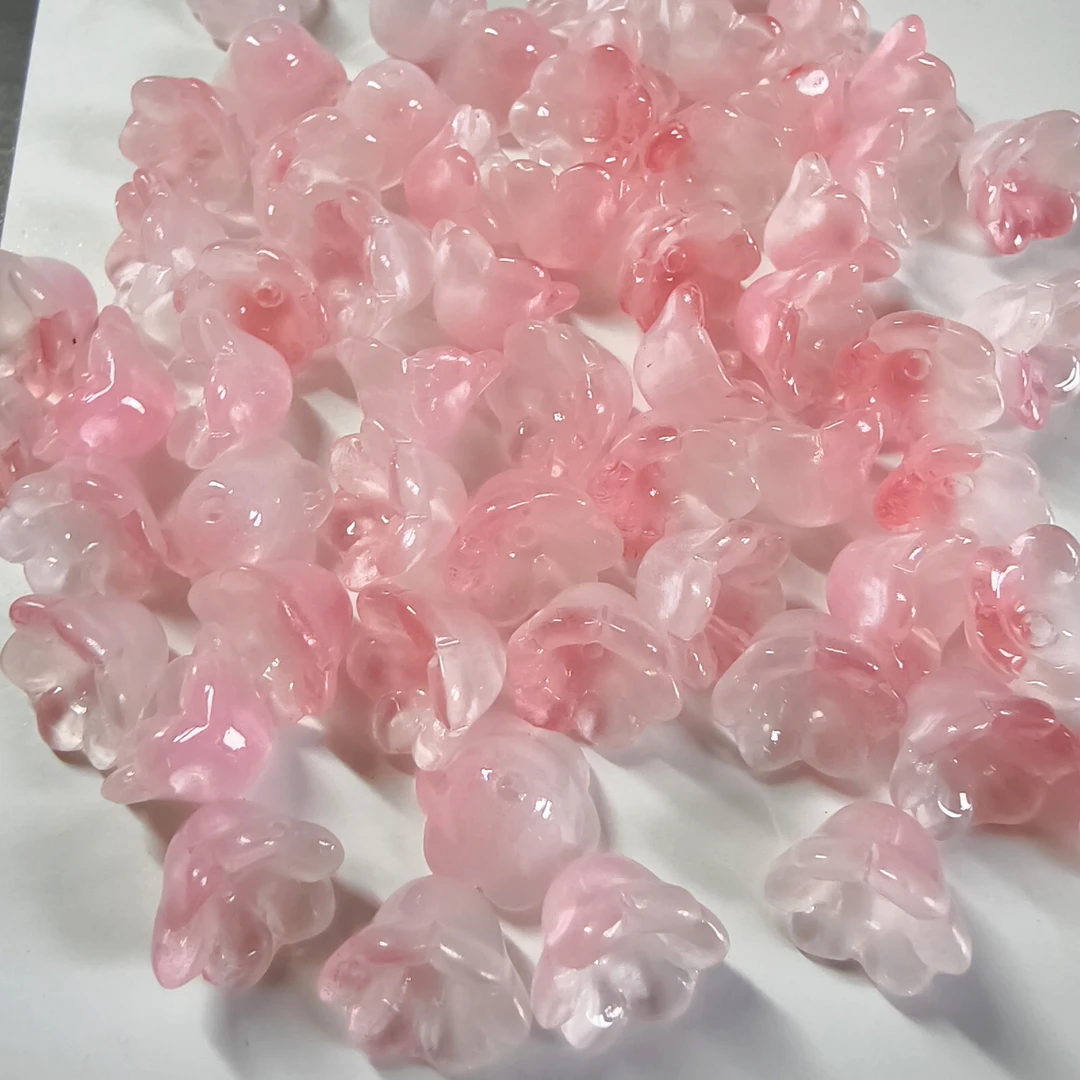 琉璃铃兰花居家装饰挂件手工diy配件配饰创意玄关中式