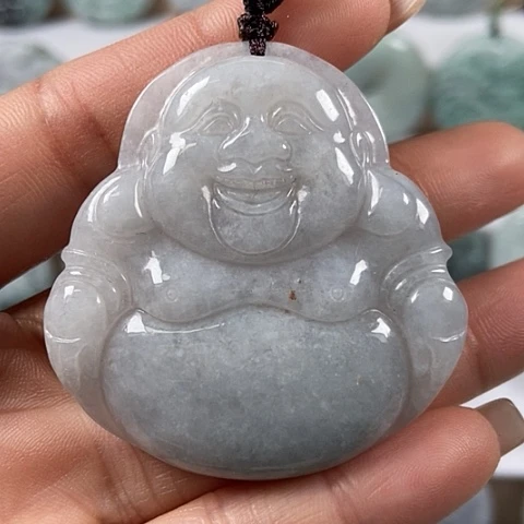 翡翠颈饰未镶嵌大佛福利