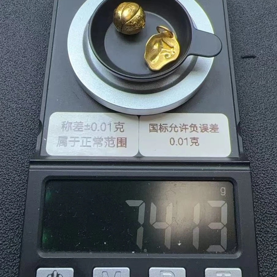 W足金黄金纯金凤眼佛面配件