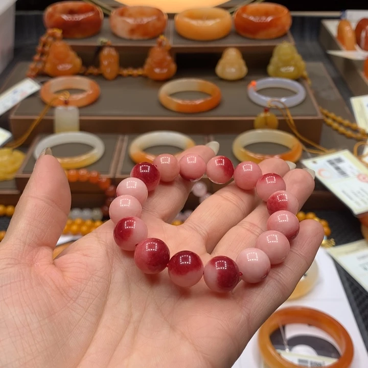 合金石英质玉（黄龙玉）手镯