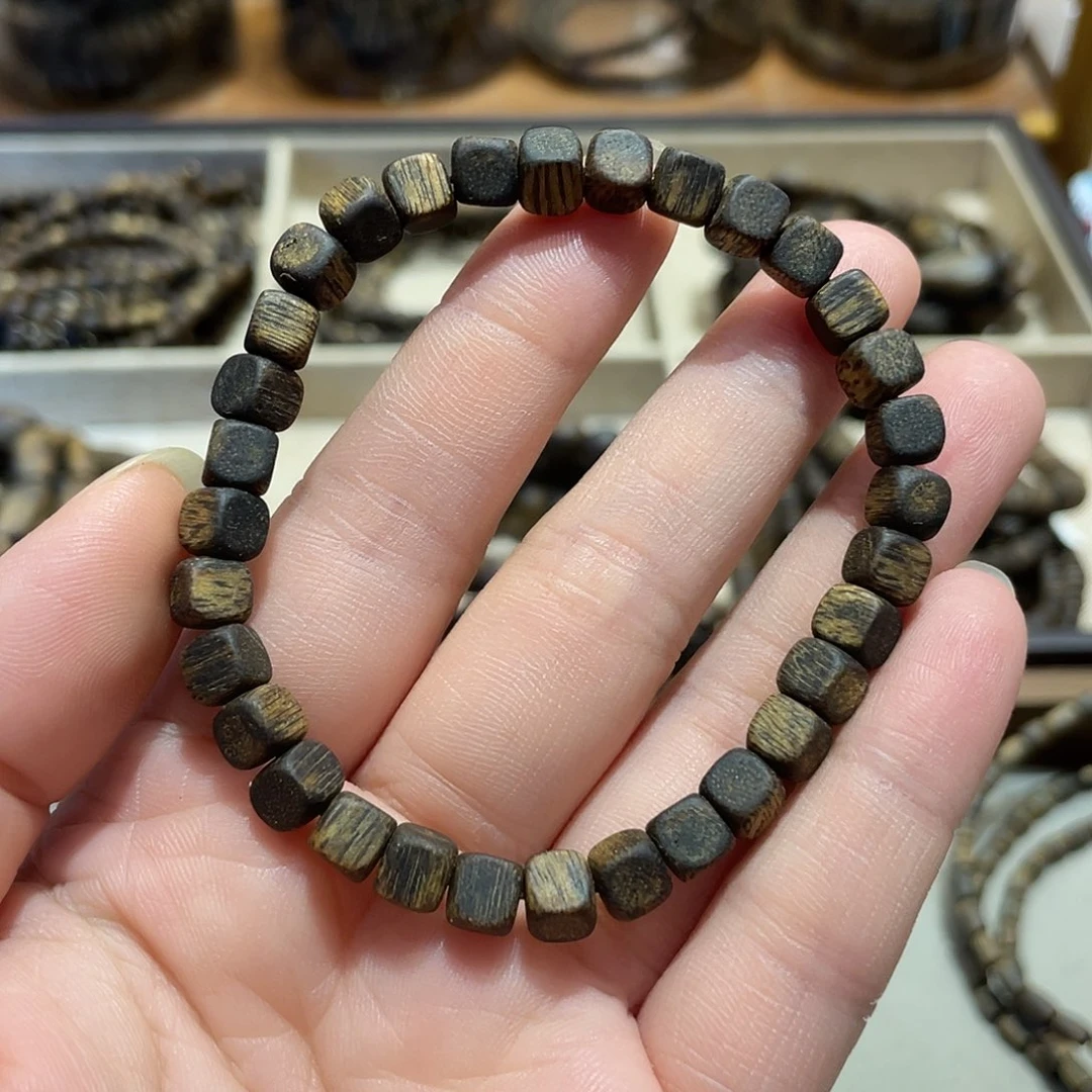 沉香沉香碎屑棋楠沉香老料方糖单圈沉水级花香韵