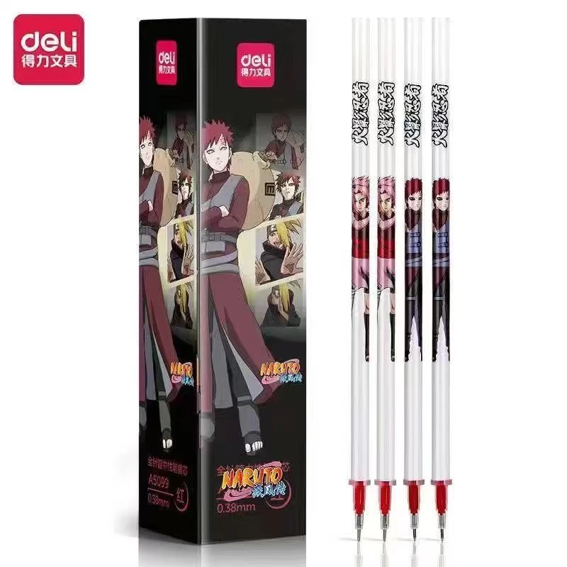 得力A5099全针管中性笔替芯20支(红0.38MM)