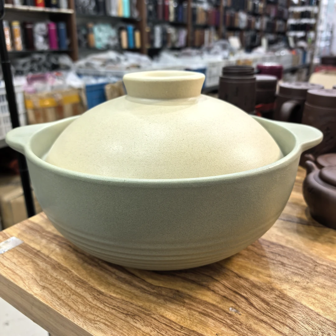 日式双耳土砂锅家用耐高温明火专用煲汤煲仔饭米线磨砂釉砂锅