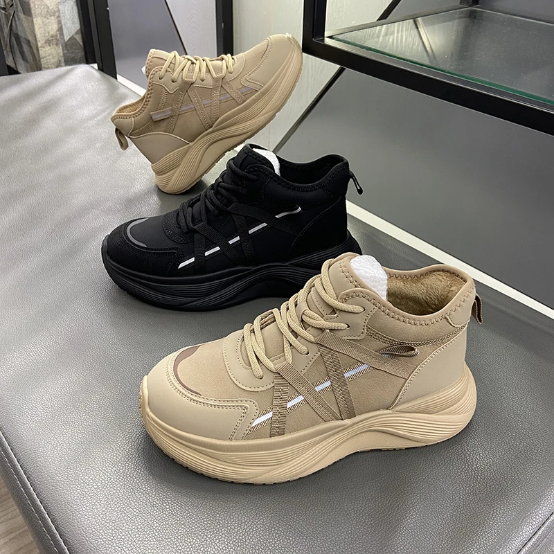 【米格格女鞋】秋冬2025高帮软底久穿不累加绒保暖二棉鞋仙女风潮鞋