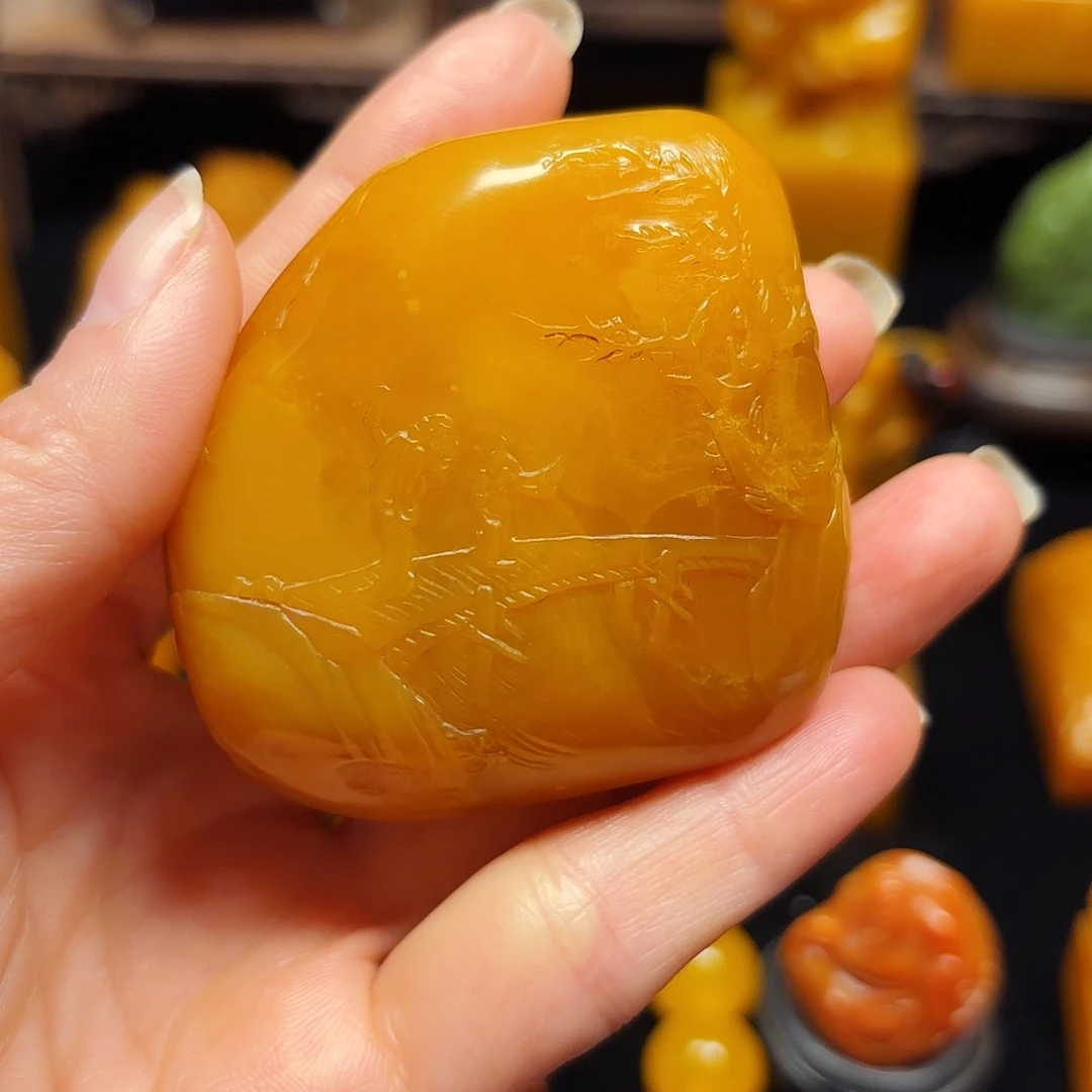 田黄石有**山石雕石雕石雕