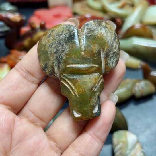 吊坠白玉菩提把件