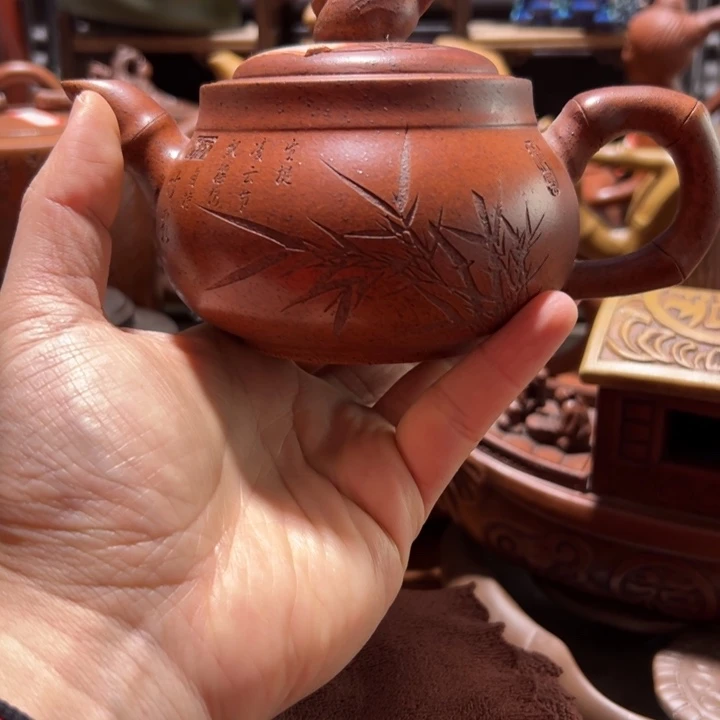 茶壶紫砂紫砂壶收藏起来了！