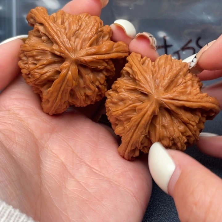 萍***遇文玩核桃吊坠白狮子