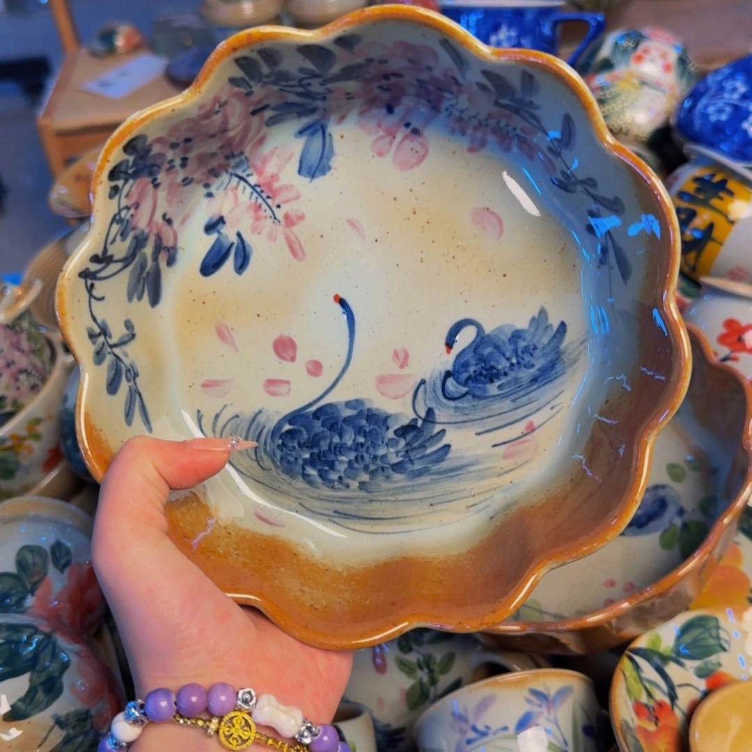 瓷片景德镇陶瓷手工手绘