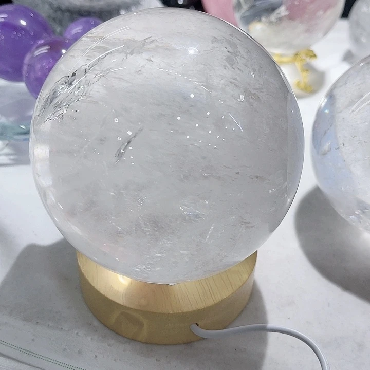 水晶水晶球未镶嵌启****5