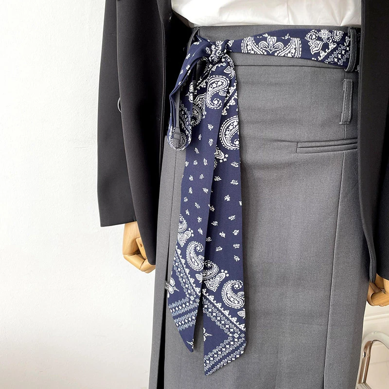 半身裙腰带配饰腰果花长条系带裤子牛仔裤腰间配饰腰巾女腰上丝巾