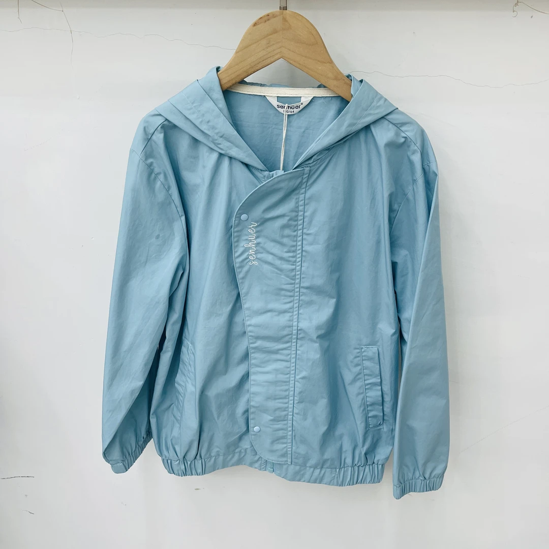 实体品牌童装100精梳棉刺绣连帽外套3113007314