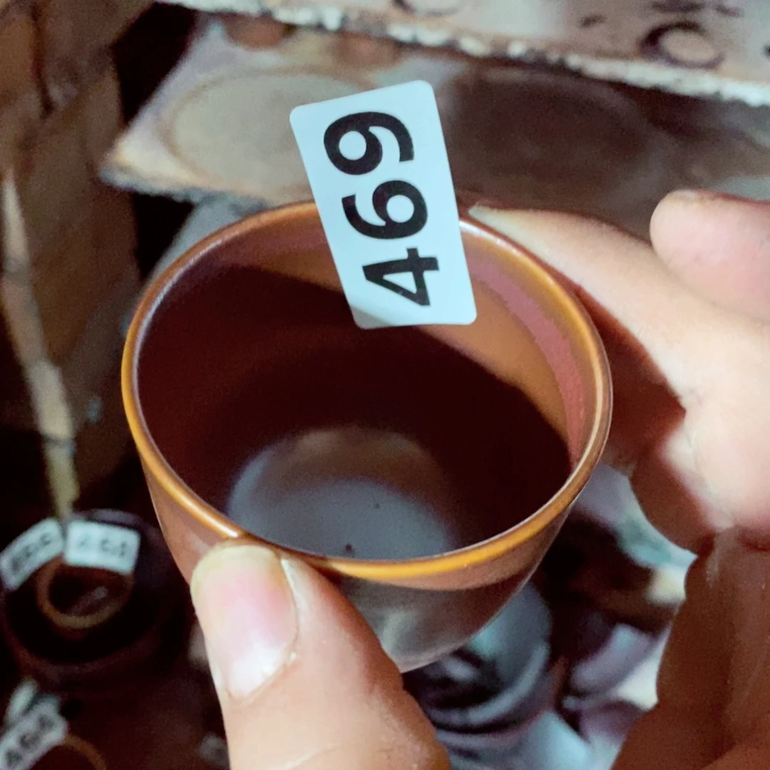 步**莲柴烧茶具陶瓷杯子