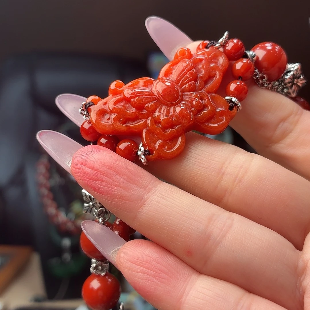 翡翠未镶嵌耳饰手串