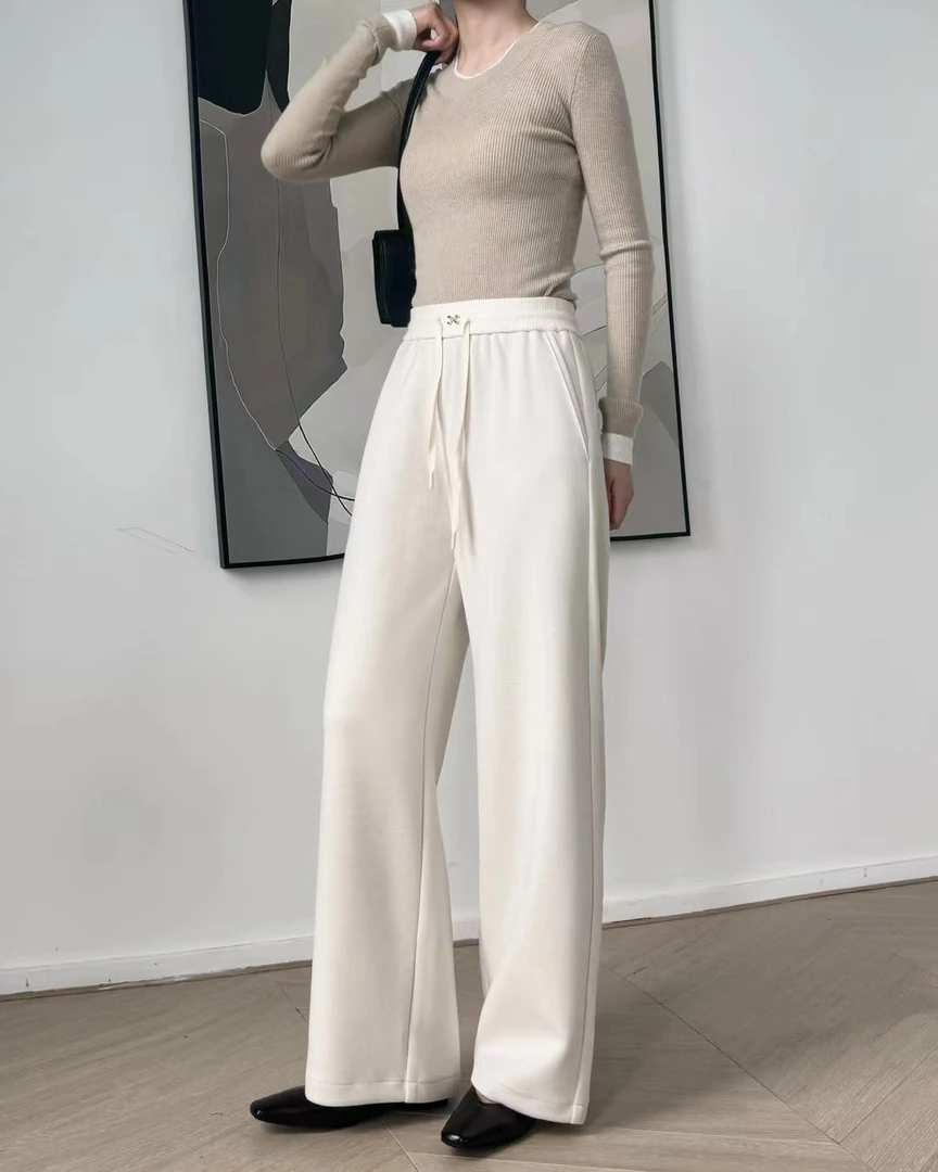 古欧时尚百搭加厚款直筒裤248176