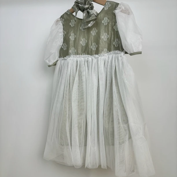 2025新款女童夏季洋气中国风汉服连衣裙公主裙时尚纱裙