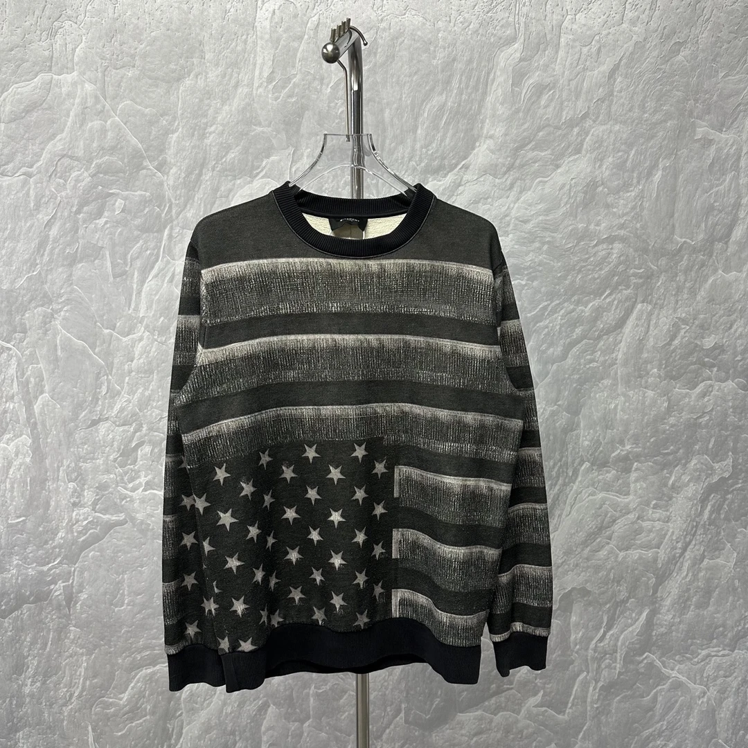 95新 Givenchy/纪梵希 星星条纹卫衣 S码 D18198