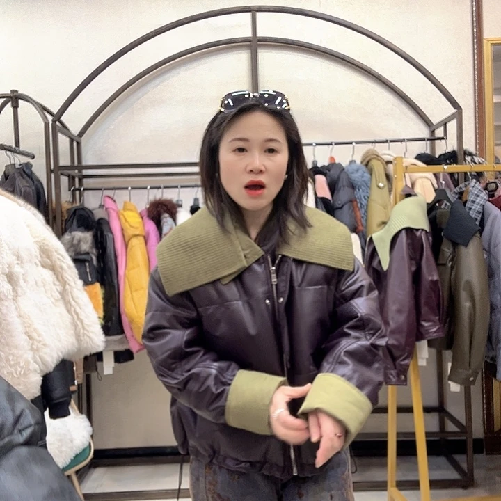 真皮皮衣绵羊皮羽绒服140斤以内备注身高体重