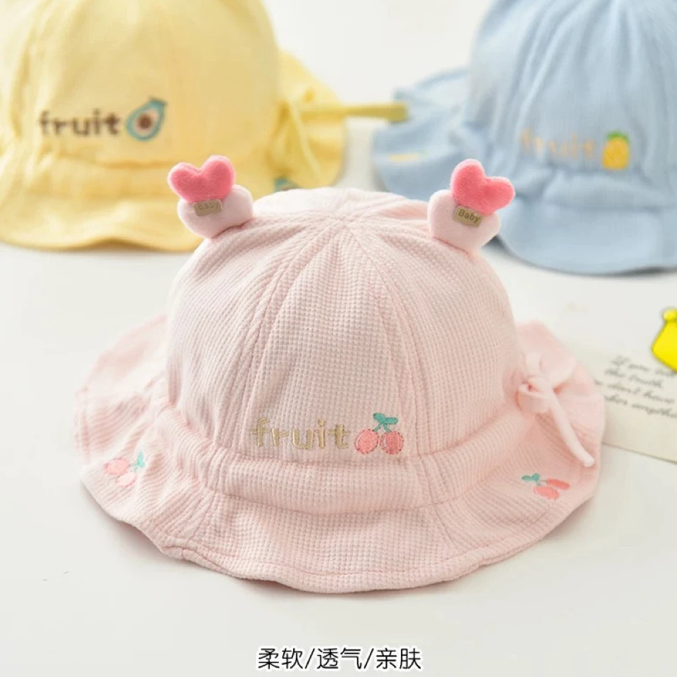 婴儿帽子春秋季款宝宝渔夫帽宝宝帽子婴幼儿遮阳盆帽婴幼儿帽子