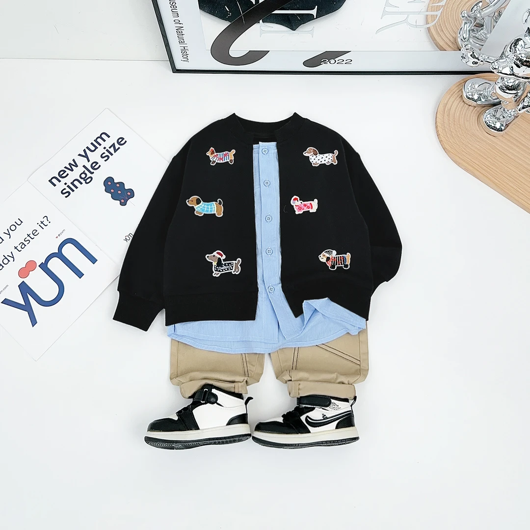 男童外套春秋款2025新款春装儿童夹克洋气 BQ25216N 悠悠童话童装