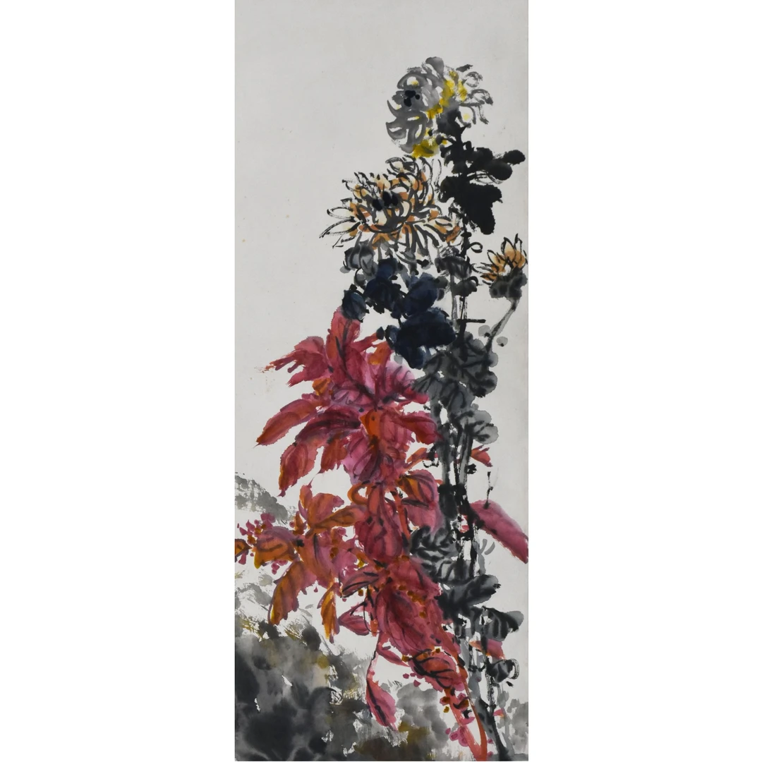 HM5174 美意延年 67×33cm 纸本立轴 2平尺